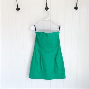 French Connection Green Strapless Dress size 8